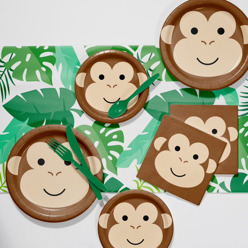 Creative Converting Monkey Party Supplies Kit for 24 Guests Wayfair